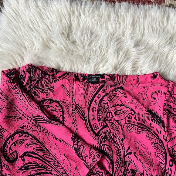 A|X Armani Exchange hot pink top size Large - Picture 3 of 7